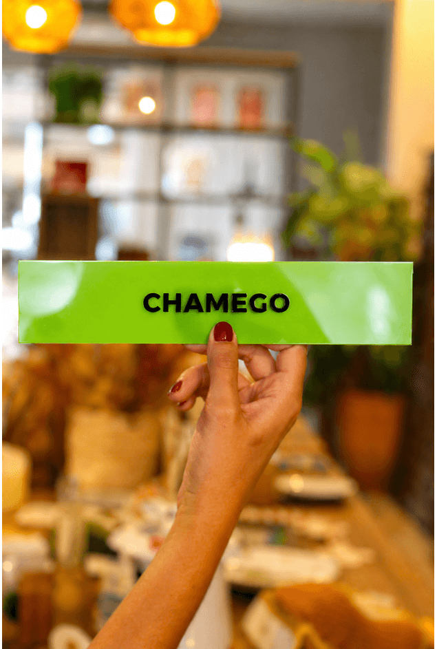 Placa Acrilico Chamego Verde Mimo Galeria